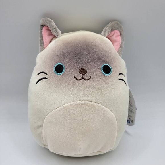 Kellytoy Other - Kellytoy Squishmallow 7.5 Inch Felton The Blue Eyed Siamese Cat Plush Stuffed